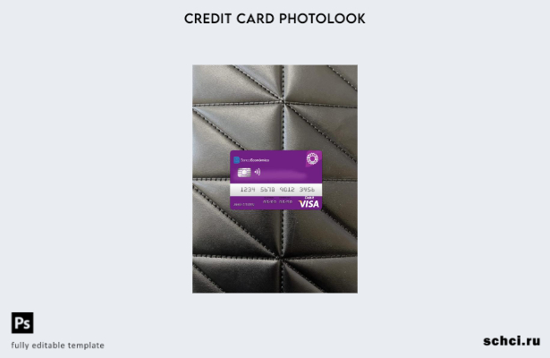 цифровая загрузка Ангола Банк Economio Visa дебетовый фотошаблон лицевой стороны